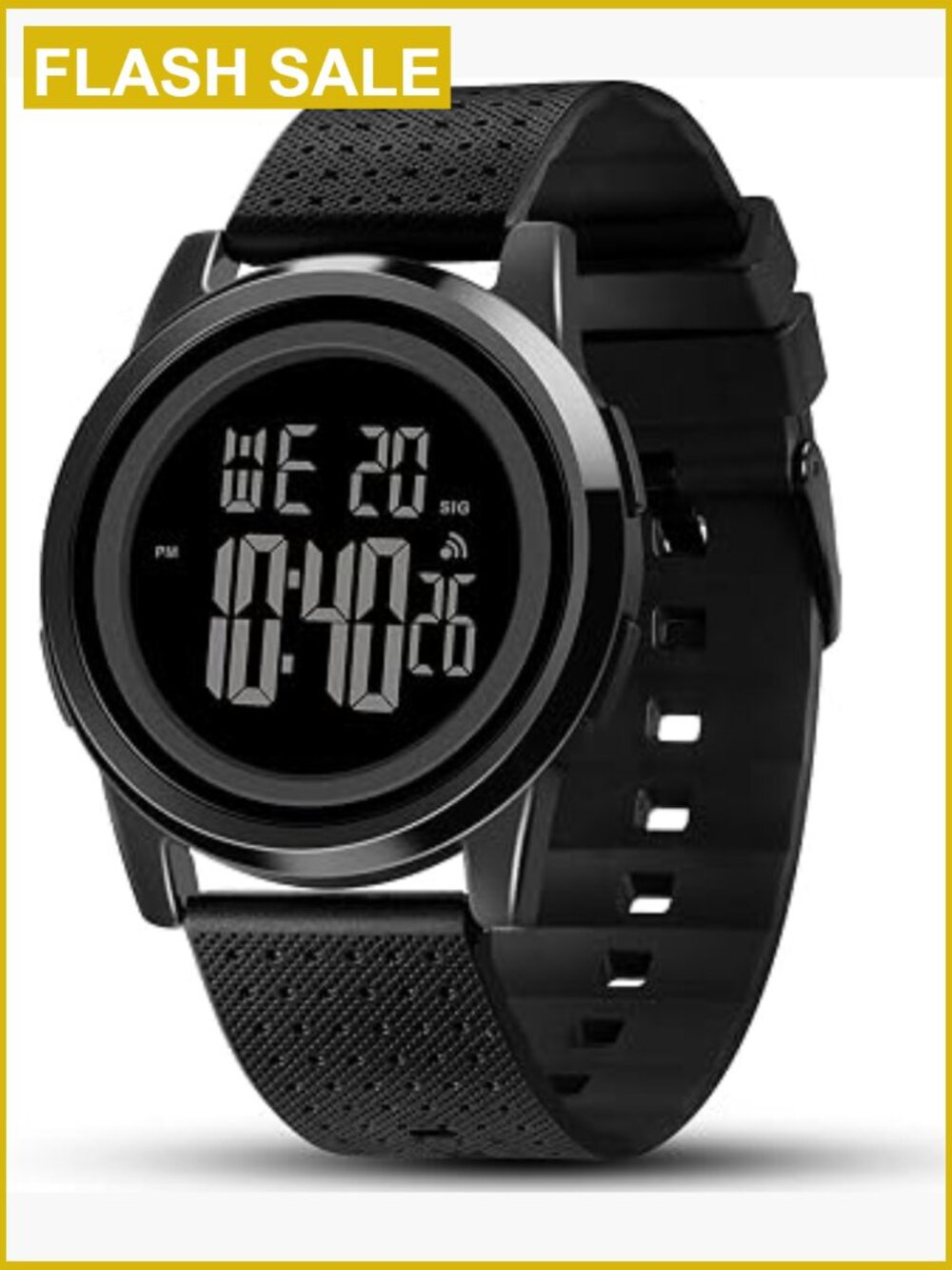 Ultra-Thin Digital Sports Watch Waterproof Stainless Steel